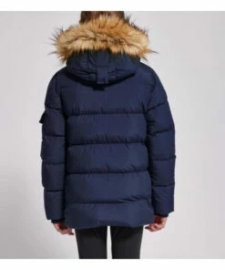 Best deal 🎁 Faux Fur Hooded Down Jacket Navy blue Pyrenex Fashion Teen, Children ❤️ -Outlet Kids' Fashion Store faux fur hooded down jacket navy blue pyrenex fashion teen children 2