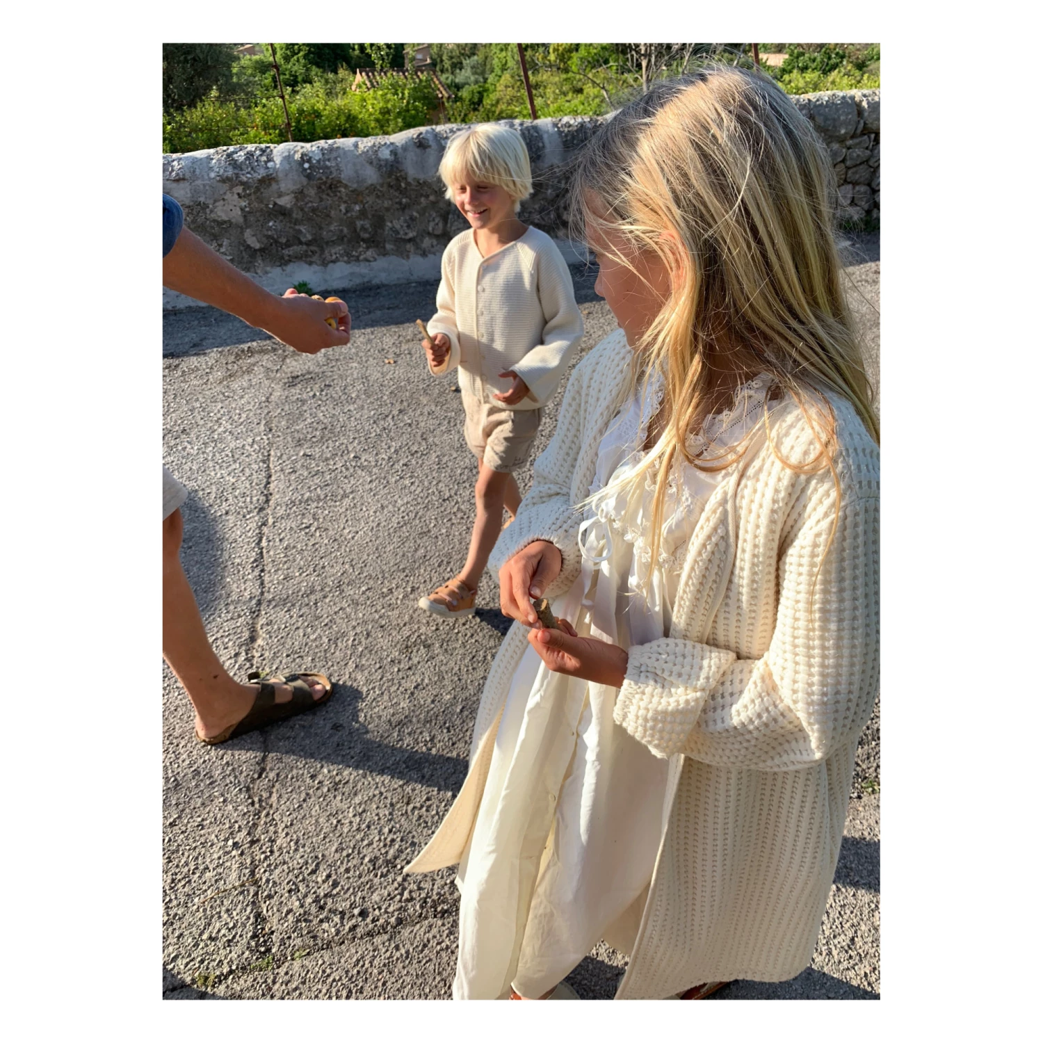 Best Pirce ✨ Faye Organic Cotton Waffle Jacket Ecru Yoli & Otis Fashion Children 🔥 2 Best Pirce ✨ Faye Organic Cotton Waffle Jacket Ecru Yoli & Otis Fashion Children 🔥 - Image 2