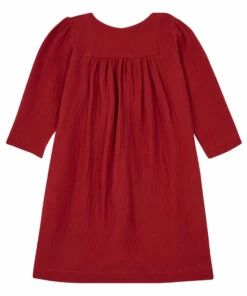 Promo 🛒 Felicie Organic Cotton Muslin Nightgown Red Risu Risu Fashion Teen, Children 🧨 -Outlet Kids' Fashion Store felicie organic cotton muslin nightgown red risu risu fashion teen children 2