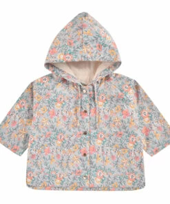 Hot Sale 🎉 Felvet Recycled Polyester Waterproof Raincoat Grey blue Louise Misha Fashion Baby, Children ✔️