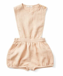 Hot Sale ✔️ Fernanda Linen Jumpsuit Peach Soor Ploom Fashion Children 🛒