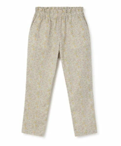 Cheap 🧨 Fetiche Organic Cotton Exclusive Liberty Print Trousers Ecru Bonpoint Fashion Teen, Children 👏