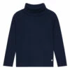 Buy 👏 Fine Polo-neck Jumper Navy blue Petit Bateau Fashion Children 😀