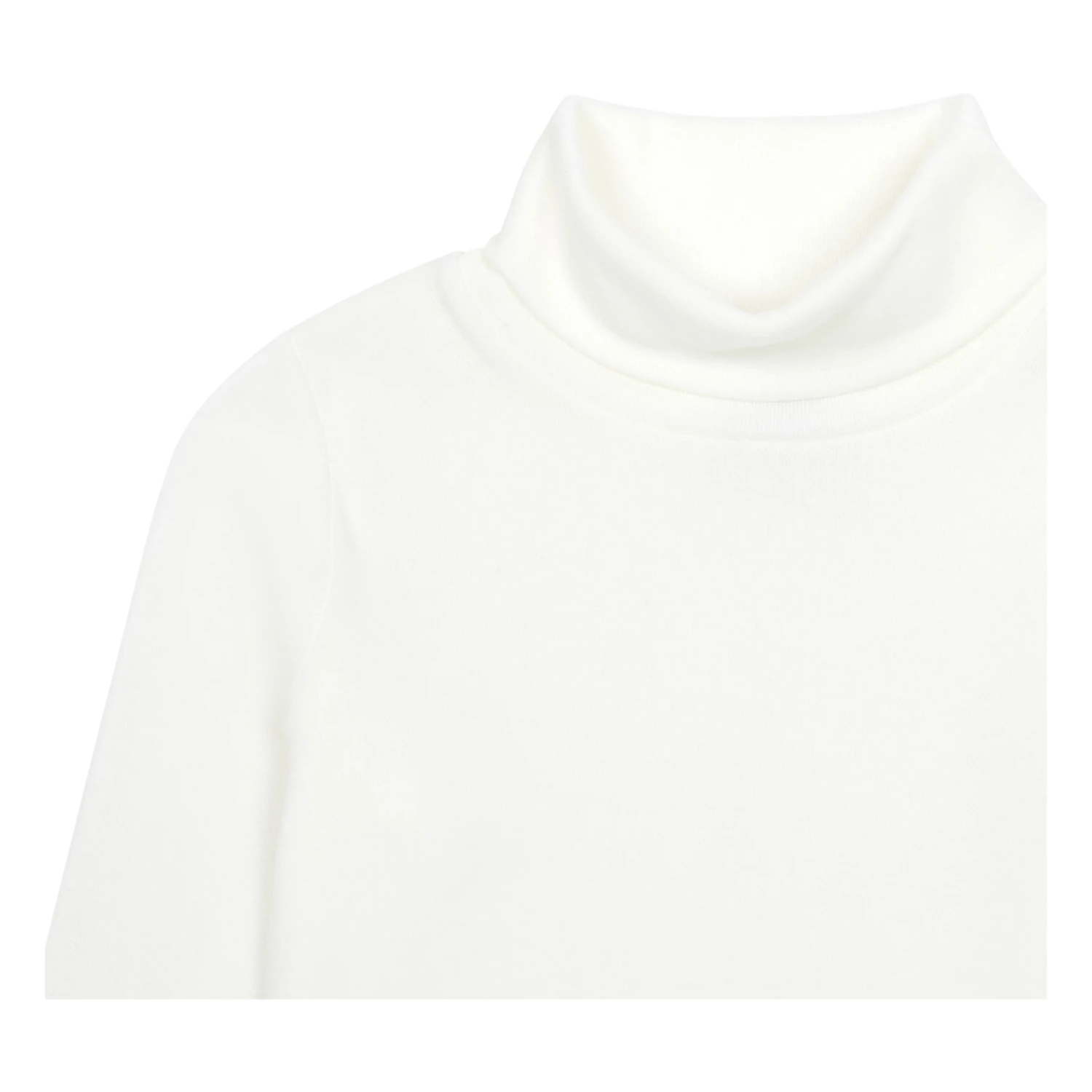 Best deal ❤️ Fine Polo-neck Jumper White Petit Bateau Fashion Children 🔥 2 Best deal ❤️ Fine Polo-neck Jumper White Petit Bateau Fashion Children 🔥 - Image 2