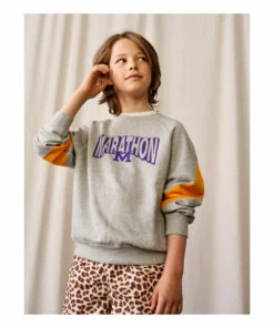 Coupon ⭐ Firsty Vintage College Sweatshirt Grey Bellerose Fashion Teen, Children 🌟 -Outlet Kids' Fashion Store firsty vintage college sweatshirt grey bellerose fashion teen children 2
