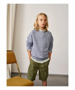 Best deal 😀 Fiuk Jumper Grey blue Bellerose Fashion Teen, Children ❤️ -Outlet Kids' Fashion Store fiuk jumper grey blue bellerose fashion teen children 3
