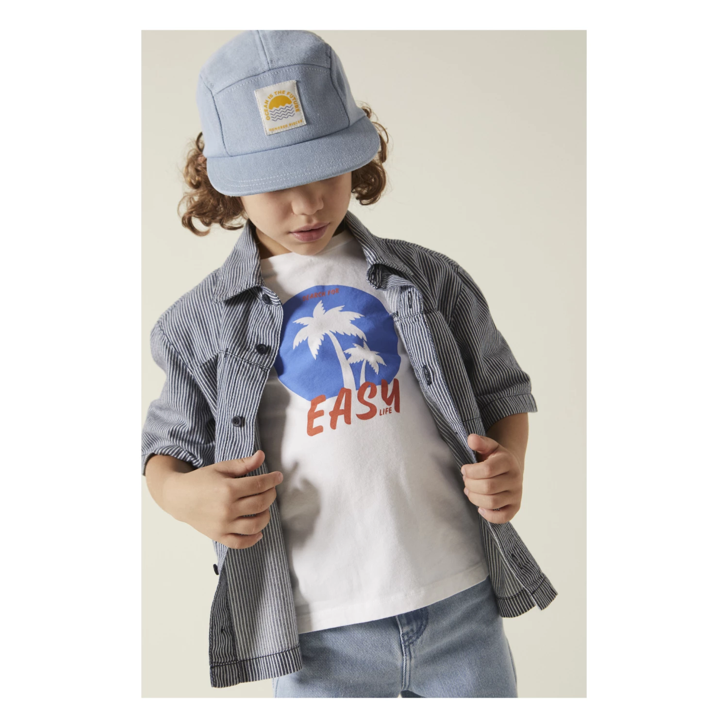 Cheapest โ Ocean Future Denim Five Panel Cap Denim Hundred Pieces Fashion Teen, Children ๐ 2 Cheapest โ Ocean Future Denim Five Panel Cap Denim Hundred Pieces Fashion Teen, Children ๐ - Image 2