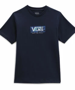 Outlet 😀 Flame T-shirt Blue Vans Fashion Teen, Children 🎉