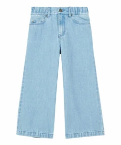 Outlet ❤️ Flared Organic Denim Trousers Denim bleached Hundred Pieces Fashion Teen, Children 🔥