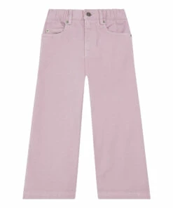 Deals 🧨 Flared Organic Denim Trousers Lilac Hundred Pieces Fashion Teen, Children 🌟
