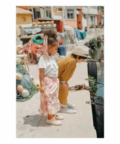 Hot Sale ✔️ Flora Slub Cotton T-shirt White Louise Misha Fashion Teen, Children 🛒 -Outlet Kids' Fashion Store flora slub cotton t shirt white louise misha fashion teen children 2