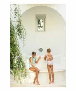 Best Pirce 🎉 Floral Bow 🩱 Swimsuit Pink Minnow Fashion Children 👍 -Outlet Kids' Fashion Store floral bow swimsuit pink minnow fashion children 2