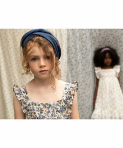 Promo 🧨 Floral 👗 Dress Ecru Emile et Ida Fashion Children 🌟 -Outlet Kids' Fashion Store floral dress ecru emile et ida fashion children 2