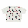 Best deal 🧨 Floral Short Sleeved Jumper White Moncler Fashion Teen, Children 😍