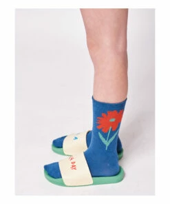 Cheapest 💯 Flower 🧦 Socks Navy blue Bobo Choses Fashion Children 😀 -Outlet Kids' Fashion Store flower socks navy blue bobo choses fashion children 2