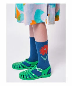 Cheapest 💯 Flower 🧦 Socks Navy blue Bobo Choses Fashion Children 😀 -Outlet Kids' Fashion Store flower socks navy blue bobo choses fashion children 3