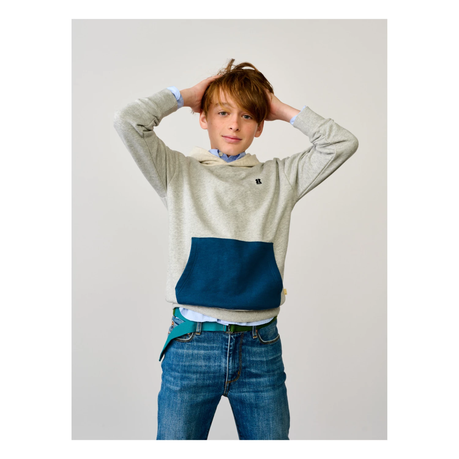 Cheapest ๐ Food Pocket Hoodie Grey Bellerose Fashion Teen, Children โญ 3 Cheapest ๐ Food Pocket Hoodie Grey Bellerose Fashion Teen, Children โญ - Image 3
