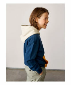 Hot Sale 🤩 Food Pocket Hoodie Peacock blue Bellerose Fashion Teen, Children ❤️ -Outlet Kids' Fashion Store food pocket hoodie peacock blue bellerose fashion teen children 3