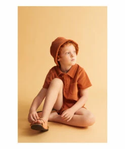 Promo 🔔 Francis Organic Cotton Polo T-shirt Rust the new society Fashion Teen, Children 🧨 -Outlet Kids' Fashion Store francis organic cotton polo t shirt rust the new society fashion teen children 2