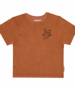 Flash Sale 🤩 Francis Organic Cotton Terry Cloth T-shirt Rust the new society Fashion Teen, Children 🧨