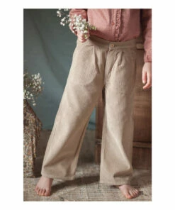 Deals 🧨 Gaby Corduroy Trousers Beige Marlot Paris Fashion Children 👏 -Outlet Kids' Fashion Store gaby corduroy trousers beige marlot paris fashion children 5