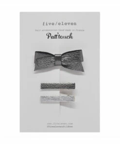 Outlet 🛒 Gaïa Hairslides - Set of 3 Silver Five / Eleven Fashion Children 🔥