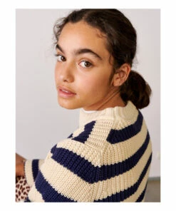 Promo 😍 Gelza Striped Jumper Navy blue Bellerose Fashion Teen, Children 🔥 -Outlet Kids' Fashion Store gelza striped jumper navy blue bellerose fashion teen children 3