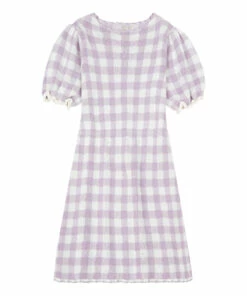 Cheap 🎉 Gingham 👗 Dress Lilac Fish&Kids Fashion Children 😍
