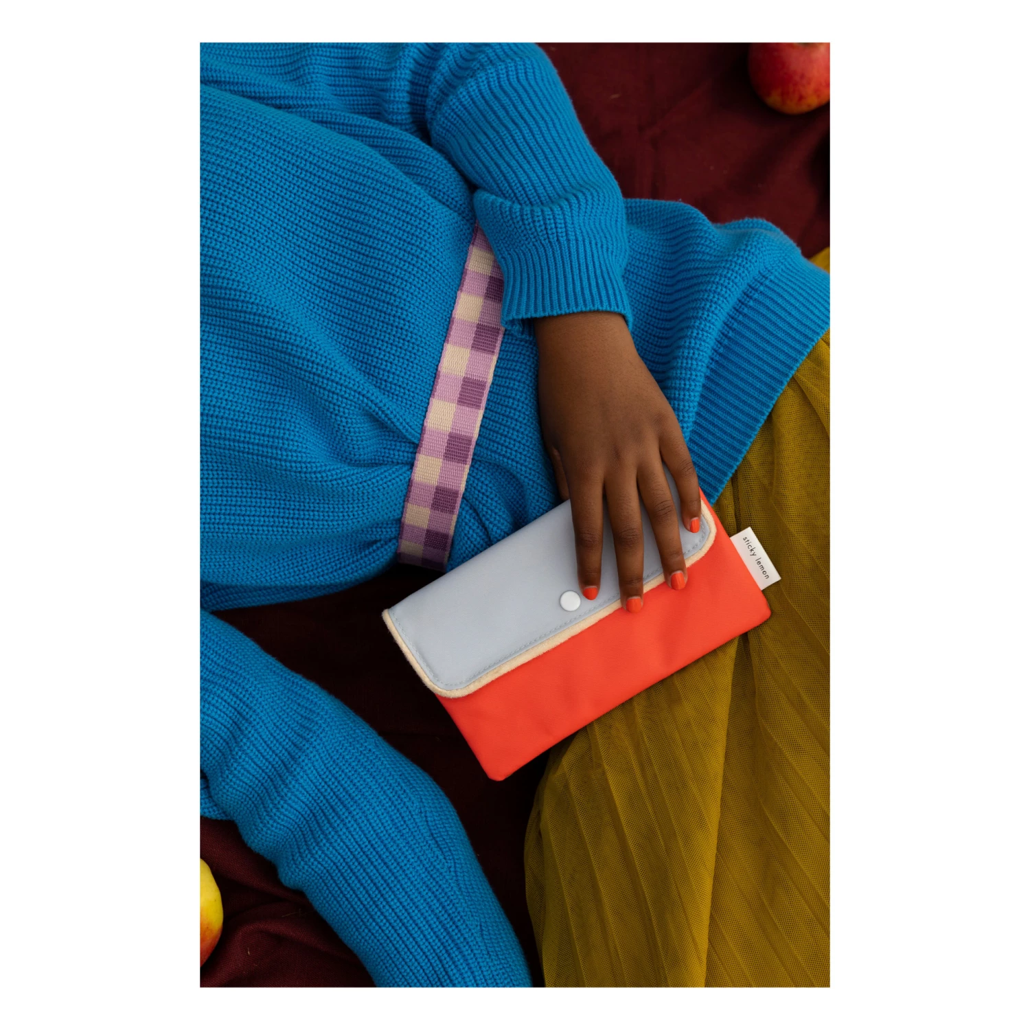 Best Sale ๐ Gingham Pencil Case Green Sticky Lemon Fashion Teen, Children โ๏ธ 2 Best Sale ๐ Gingham Pencil Case Green Sticky Lemon Fashion Teen, Children โ๏ธ - Image 2