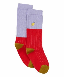 Deals 🔔 Glitter 🧦 Socks Red Sticky Lemon Fashion Children 🔥