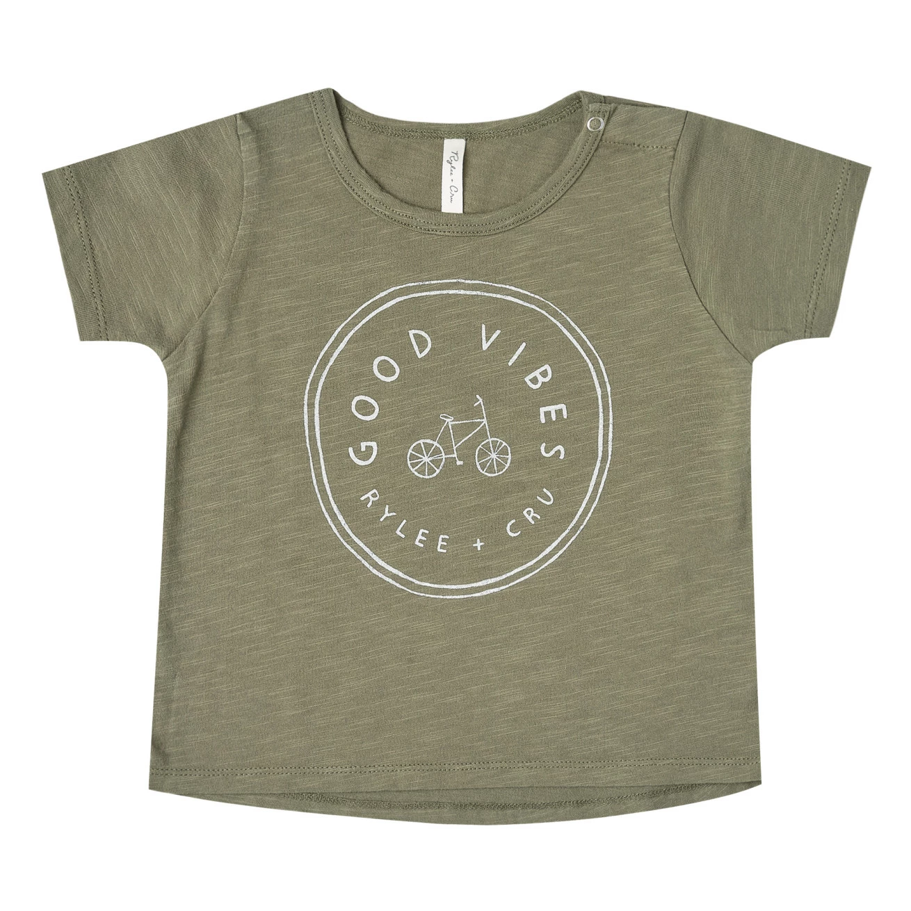 Wholesale โ Good Vibes T-Shirt Khaki Rylee + Cru Fashion Baby, Children ๐ 1 Wholesale โ Good Vibes T-Shirt Khaki Rylee + Cru Fashion Baby, Children ๐