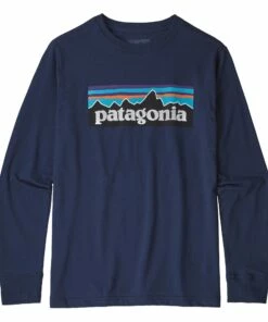 Flash Sale ⭐ Graphic Organic Cotton T-shirt Navy blue Patagonia Fashion Teen, Children ⭐