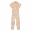 Cheap ⭐ Grasshopper Checked Jumpsuit Pale pink The Animals Observatory Fashion Teen, Children 🌟