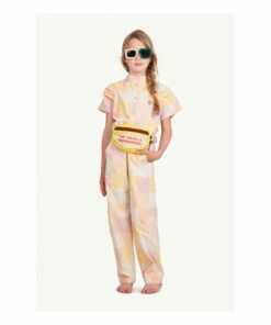 Cheap ⭐ Grasshopper Checked Jumpsuit Pale pink The Animals Observatory Fashion Teen, Children 🌟 -Outlet Kids' Fashion Store grasshopper checked jumpsuit pale pink the animals observatory fashion teen children 3