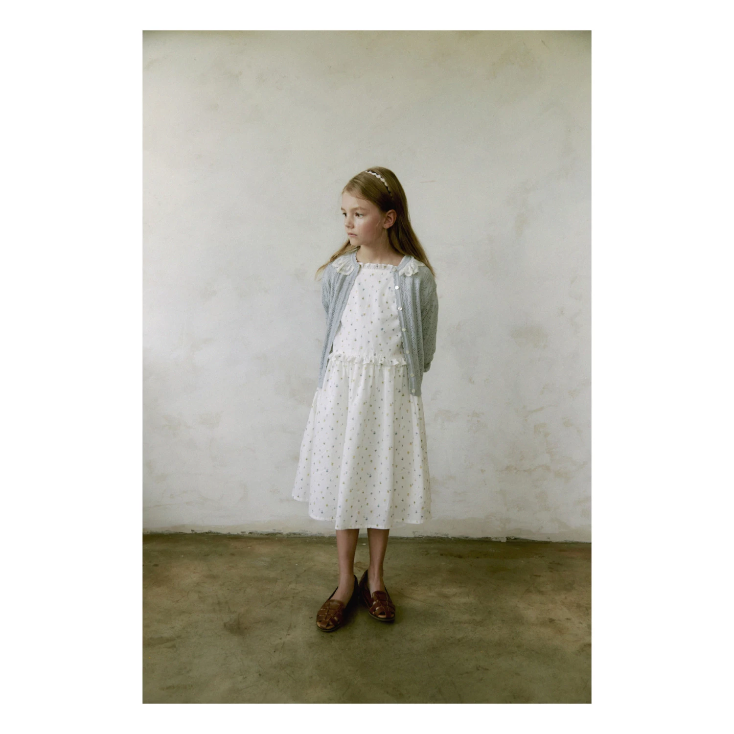 Promo ๐ Greta ๐ Dress Ecru Louisiella Fashion Children ๐ 3 Promo ๐ Greta ๐ Dress Ecru Louisiella Fashion Children ๐ - Image 3