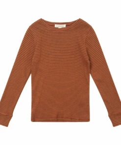 Best Sale 🤩 Greyla Striped T-shirt Camel Caramel Fashion Children 👏