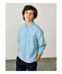 Top 10 🛒 Gulian Collared Shirt Light Blue Bellerose Fashion Teen, Children ❤️ -Outlet Kids' Fashion Store gulian collared shirt light blue bellerose fashion teen children 3
