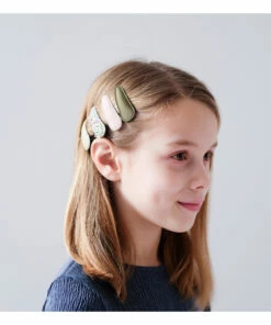 Coupon 😀 Hair Clips - Set of 4 Green Mimi & Lula Fashion Children ❤️ -Outlet Kids' Fashion Store hair clips set of 4 green mimi lula fashion children 2