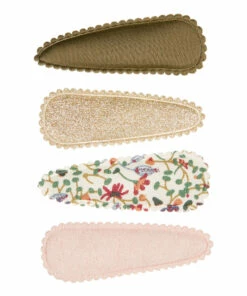 Coupon 😀 Hair Clips - Set of 4 Green Mimi & Lula Fashion Children ❤️