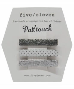 Best deal ⭐ Hairslides - Set of 3 Silver Five / Eleven Fashion Children 🛒