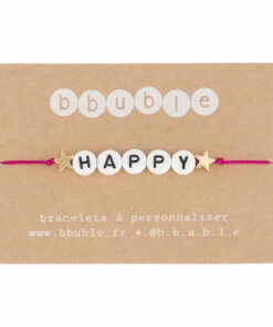 Best deal 🤩 Happy Bracelet - Kids’ Collection - Fuchsia Bbuble Fashion Children 🔥