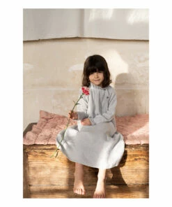Budget 🔥 Harmony Organic Cotton Muslin Nightgown Light grey Risu Risu Fashion Teen, Children 😍 -Outlet Kids' Fashion Store harmony organic cotton muslin nightgown light grey risu risu fashion teen children 2