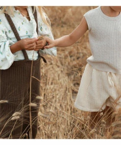 New 👏 Haru Organic Cotton Waffle Shorts Ecru Yoli & Otis Fashion Children ✔️ -Outlet Kids' Fashion Store haru organic cotton waffle shorts ecru yoli otis fashion children 2