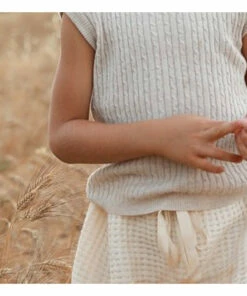 New 👏 Haru Organic Cotton Waffle Shorts Ecru Yoli & Otis Fashion Children ✔️ -Outlet Kids' Fashion Store haru organic cotton waffle shorts ecru yoli otis fashion children 4