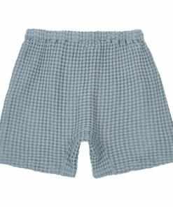 Best deal 👏 Haru Organic Cotton Waffle Shorts Grey blue Yoli & Otis Fashion Children ✨ -Outlet Kids' Fashion Store haru organic cotton waffle shorts grey blue yoli otis fashion children 2