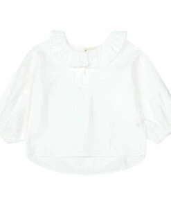 Top 10 😀 Hayal Organic Cotton Muslin Blouse White Yoli & Otis Fashion Children 🧨