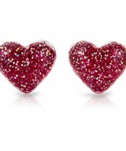 Cheap ❤️ Heart Earrings Pink Milk x Soda Fashion Children ✨