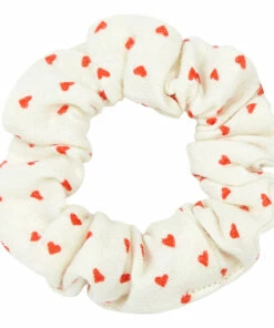 Flash Sale 🔥 Heart Hair Elastic Blanc/Écru Bonton Fashion Children 🌟