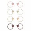 Coupon 🌟 Heart Hair Ties - Set of 6 Gold Mimi & Lula Fashion Children ⭐