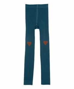 Best Pirce 🌟 Heart Leggings Peacock blue Bonton Fashion Children 🌟